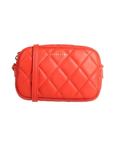 CARACTÈRE Across-body bag Orange 100% Polyurethane, Metal