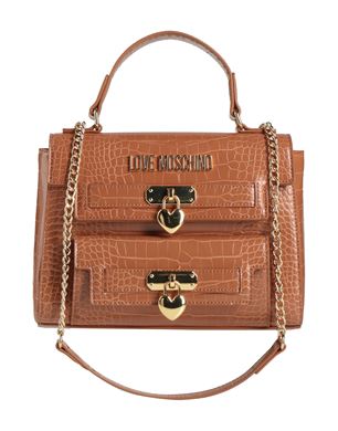 LOVE MOSCHINO ハンドバッグ キャメル レディース