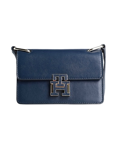 TOMMY HILFIGER Borsa a tracolla Blu navy 100% Pelle di bovino