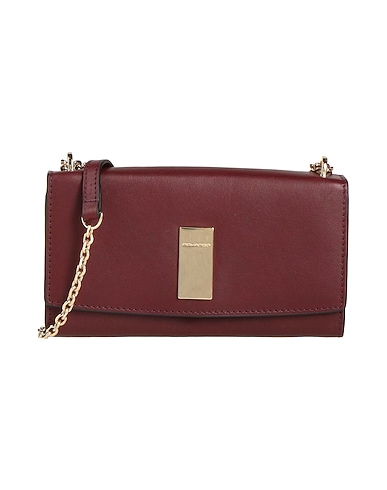 PIQUADRO Across-body bag Burgundy Bovine leather