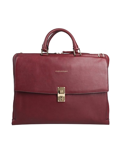 PIQUADRO Borsa a mano Prugna Pelle di bovino, EVA (Etilene - Vinil - Acetato), Nylon, Poliestere, Metallo