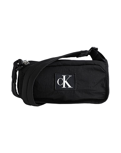 CALVIN KLEIN JEANS Across-body bag Black 100% Recycled nylon