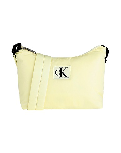 CALVIN KLEIN JEANS Sac bandoulière Jaune pastel 100% Nylon recyclé