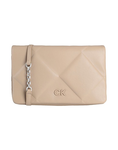 CALVIN KLEIN Handbag Beige 51% Recycled polyester, 49% Polyurethane