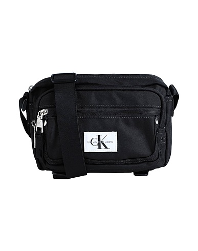 CALVIN KLEIN JEANS Across-body bag Black 100% Recycled polyester