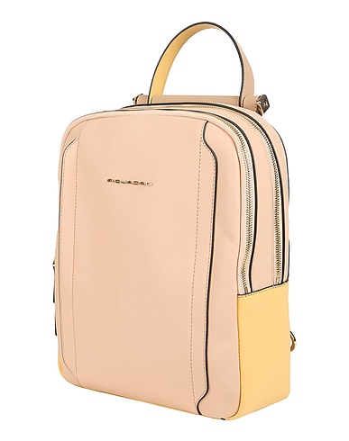 PIQUADRO Zaini Cioccolato Pelle di bovino, EVA (Etilene - Vinil - Acetato), Nylon, Poliestere, Metallo