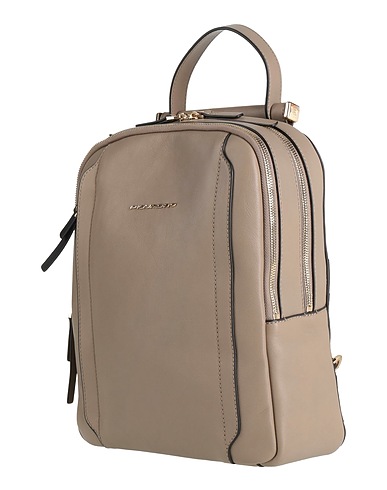 PIQUADRO Zaini Tortora Pelle di bovino, EVA (Etilene - Vinil - Acetato), Nylon, Poliestere, Metallo