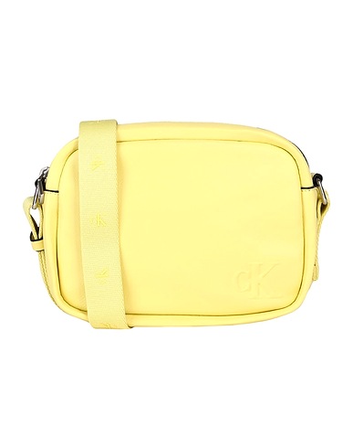 CALVIN KLEIN JEANS Borsa a tracolla Giallo 51% Poliestere, 49% Poliuretano