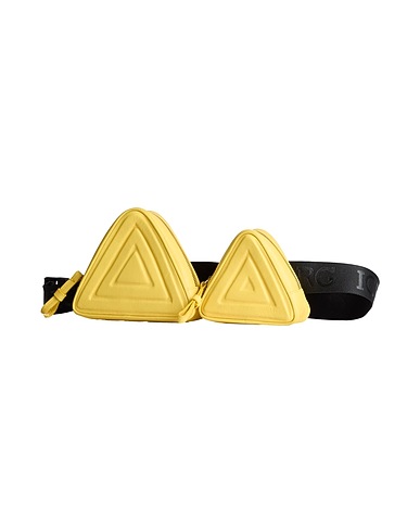 ICEBERG Belt Bags Yellow 100% Calfskin, Polyester