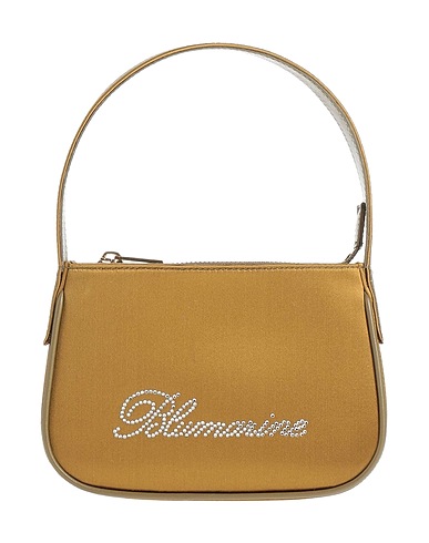 BLUMARINE Borsa a mano Verde militare 72% Viscosa, 28% Seta