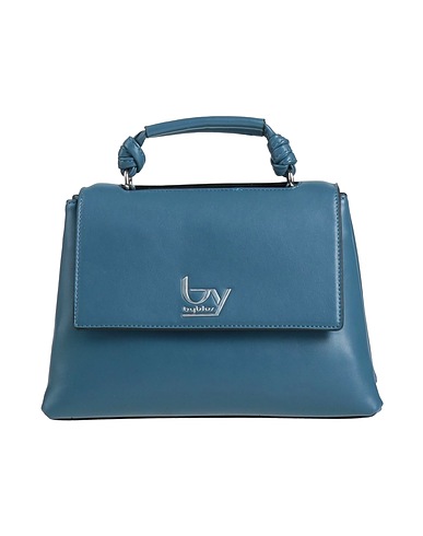 BY BYBLOS Handbag Slate blue 100% Polyurethane