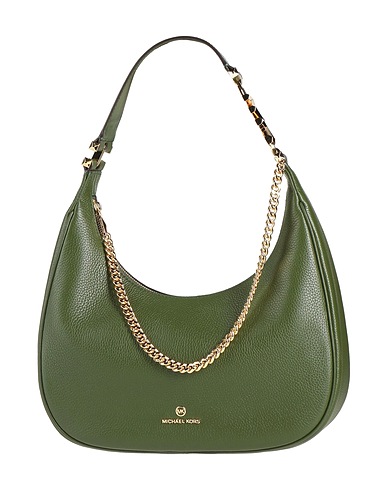 MICHAEL MICHAEL KORS Schultertasche Militärgrün 100% Rindsleder