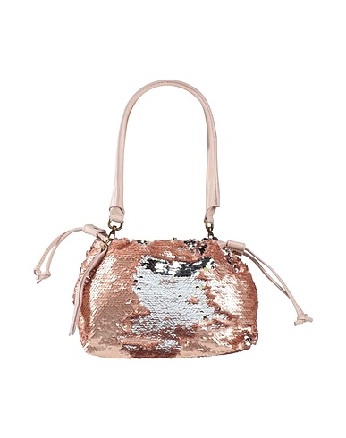 CORSIA Handtasche Roségold Gewebefasern, Leder