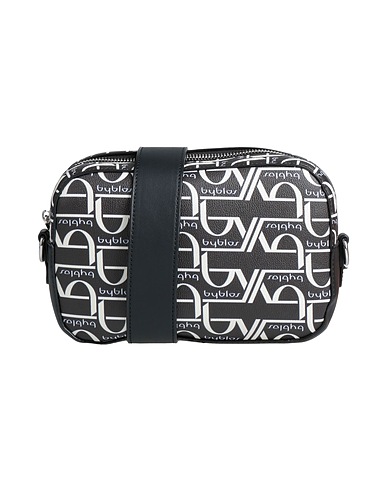 BY BYBLOS Across-body bag Black 100% Polyurethane