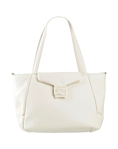 BY BYBLOS Handbag Cream 100% Polyurethane