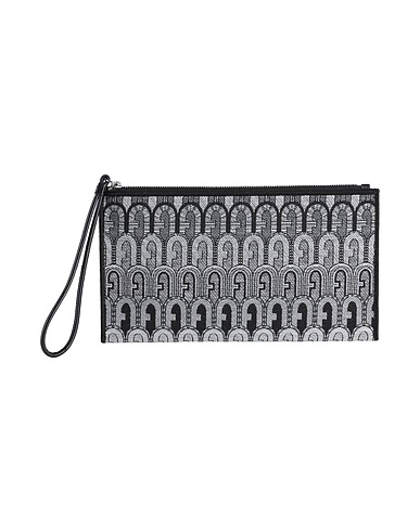 FURLA Handbag FURLA OPPORTUNITY S ENVELOPE
 Grey 38% Polyester, 34% Cotton, 13% Viscose, 10% Leather, 5% Other Fibres