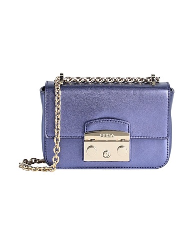 FURLA Shoulder bag Purple 100% Calfskin