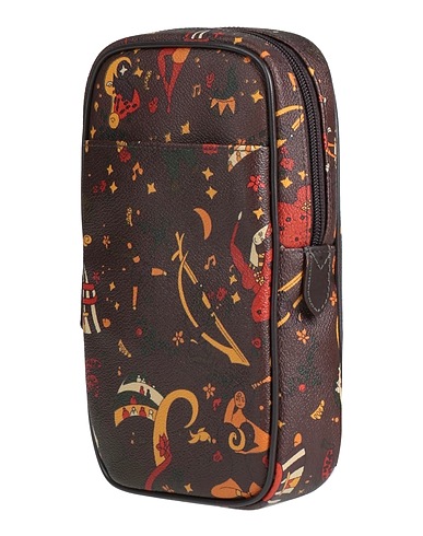 PIERO GUIDI Across-body bag Dark brown Textile fibres
