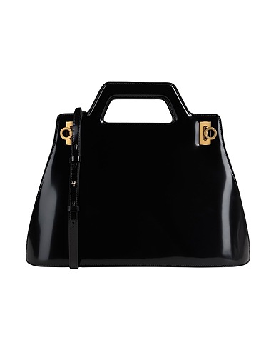 FERRAGAMO Handbag Black Leather