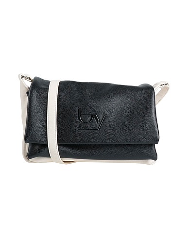 BY BYBLOS Across-body bag Black 100% Polyurethane