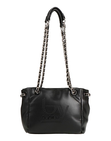 BY BYBLOS Schultertasche Schwarz 100% Polyurethan