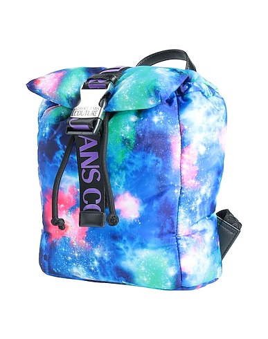VERSACE JEANS COUTURE Rucksacks Bright blue 100% Polyester, Polyurethane resin