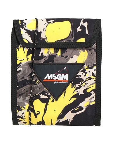MSGM Sac bandoulière GIALLO 100% Coton