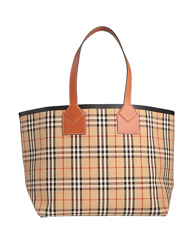 BURBERRY Shoulder bag Beige Textile fibres
