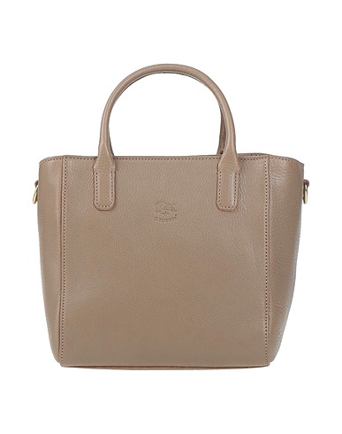 IL BISONTE Handbag Taupe Leather