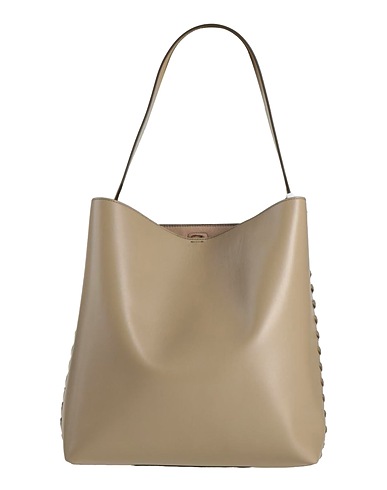 STELLA McCARTNEY Shoulder bag Khaki 51% Polyester, 49% Polyurethane