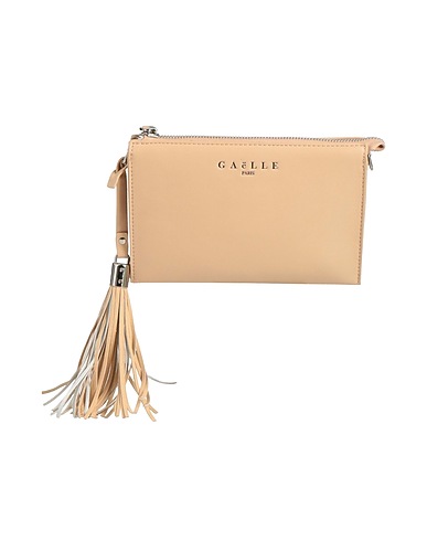 GAëLLE Paris Handbag Beige Textile fibres