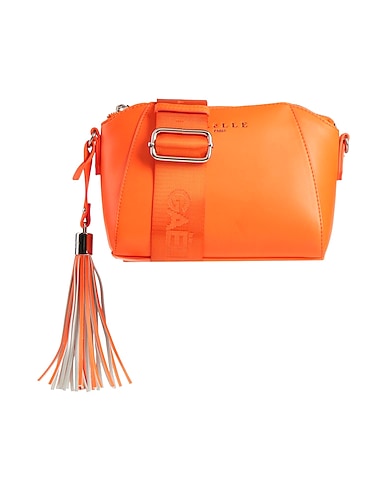 GAëLLE Paris Across-body bag Orange 100% Polyurethane, Polyester