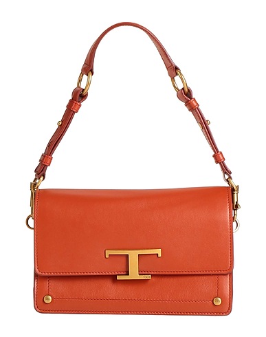 TOD'S Handbag Rust Soft Leather