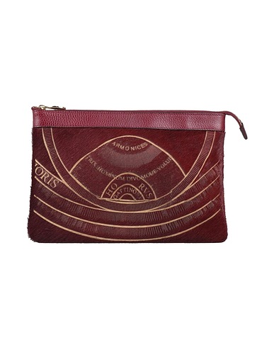 GATTINONI Handtasche Bordeaux Leder