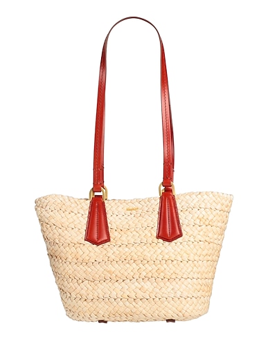 MAX MARA Shoulder bag SFILATA Beige Straw, Soft Leather