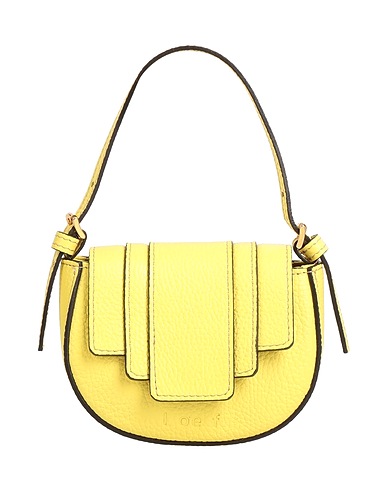 I OE F Handtasche Gelb 100% Leder