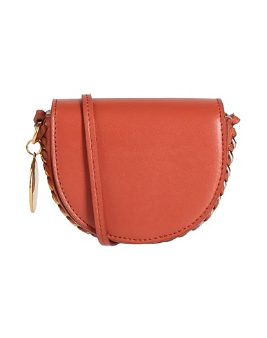 STELLA McCARTNEY Borsa a tracolla Mattone Fibre tessili