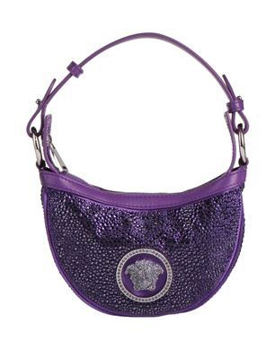 VERSACE ハンドバッグ パープル レディース