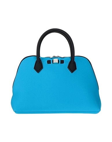 SAVE MY BAG Handbag Azure 50% PEEK (Polyether - Ether - Ketone), 40% Polyamide, 10% Elastane