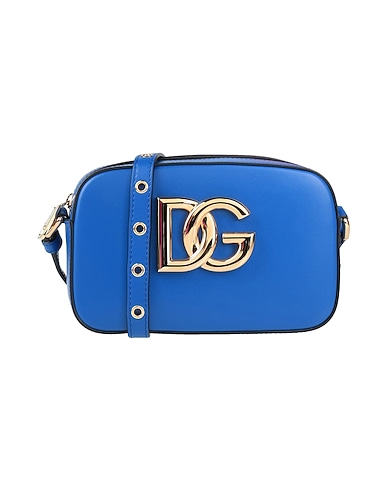 DOLCE&GABBANA Cross-body bags Bright blue 100% Calfskin