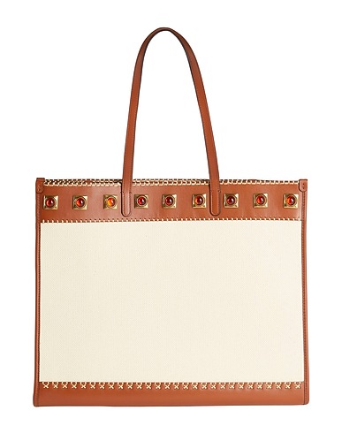 ETRO Handbag White Leather, Textile fibers