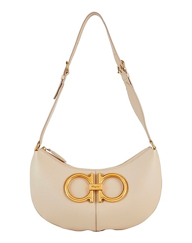 FERRAGAMO Shoulder bag Beige Calfskin