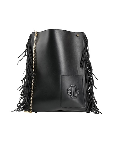 MAJE Across-body bag Black Soft Leather