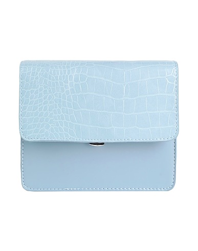 ONLY Borsa a spalla Blu chiaro 100% Poliestere, Spalmato poliuretano
