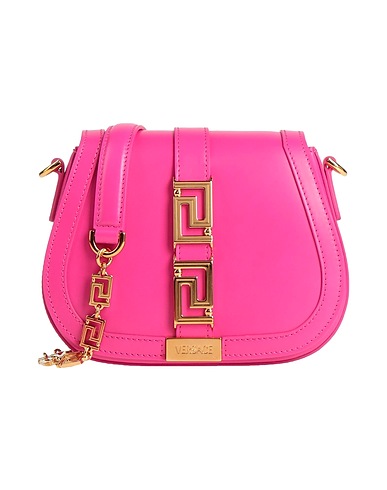 VERSACE Cross-body bags Fuchsia Leather