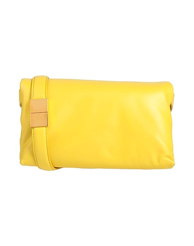 MARNI Sac bandoulière Jaune 100% Cuir de bovin, Laiton