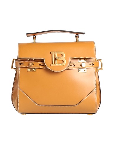 BALMAIN Handbag Tan Leather