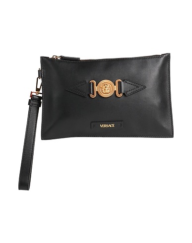 VERSACE Handbag Black Calfskin
