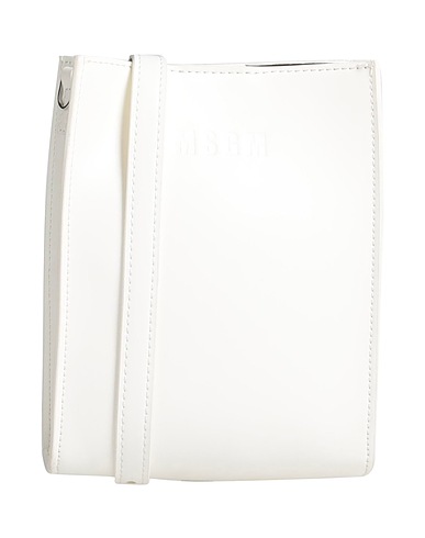 MSGM Across-body bag White 100% Polyurethane