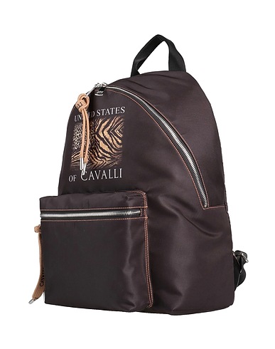 ROBERTO CAVALLI Rucksacks 100% Polyester, Cow leather